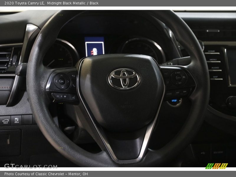 Midnight Black Metallic / Black 2020 Toyota Camry LE