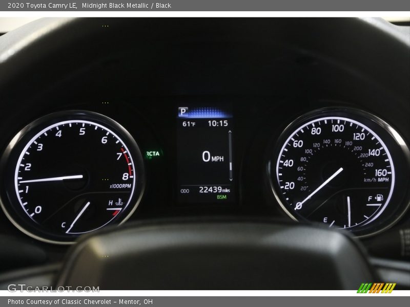 Midnight Black Metallic / Black 2020 Toyota Camry LE