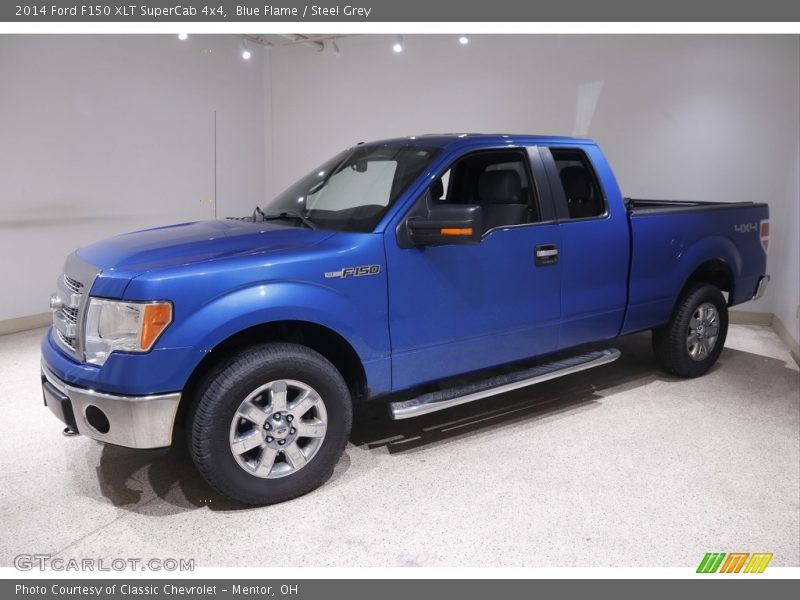 Blue Flame / Steel Grey 2014 Ford F150 XLT SuperCab 4x4