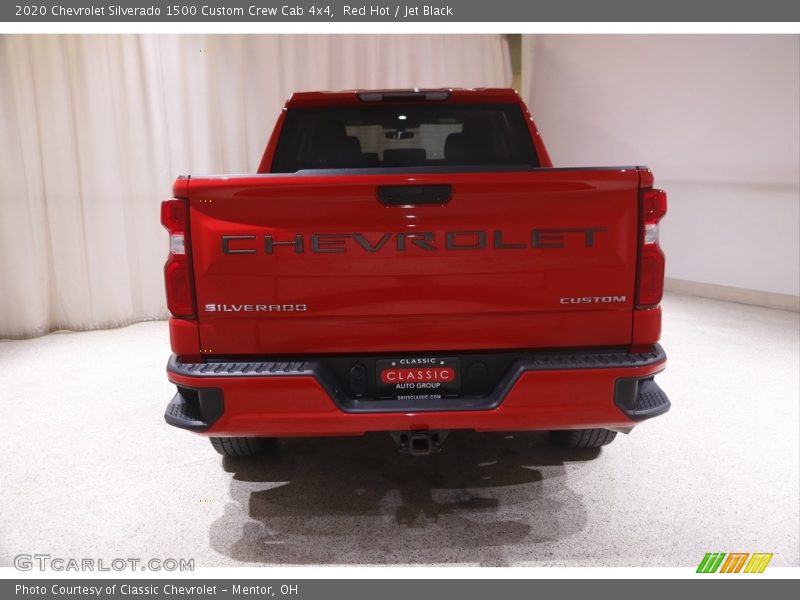 Red Hot / Jet Black 2020 Chevrolet Silverado 1500 Custom Crew Cab 4x4