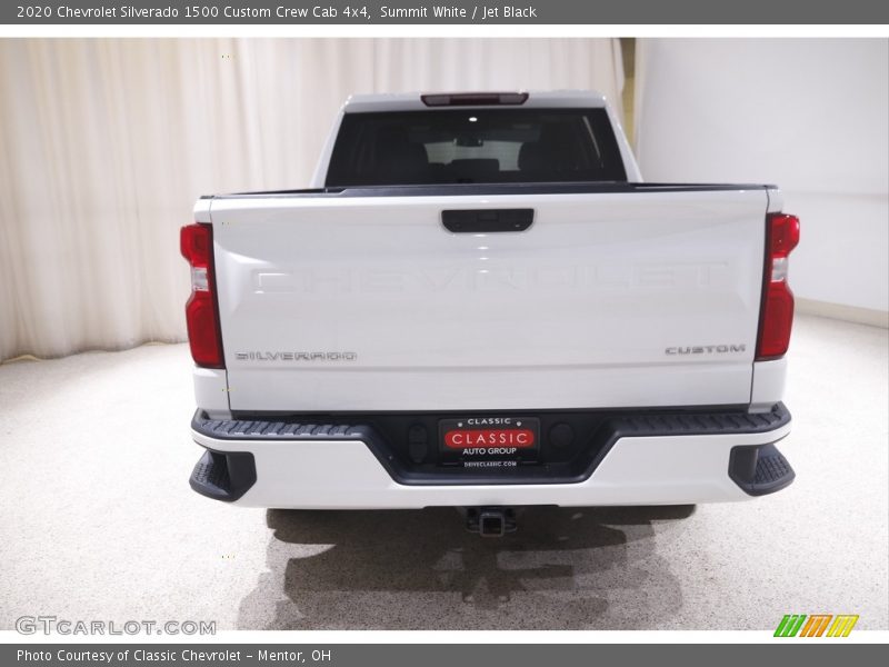 Summit White / Jet Black 2020 Chevrolet Silverado 1500 Custom Crew Cab 4x4