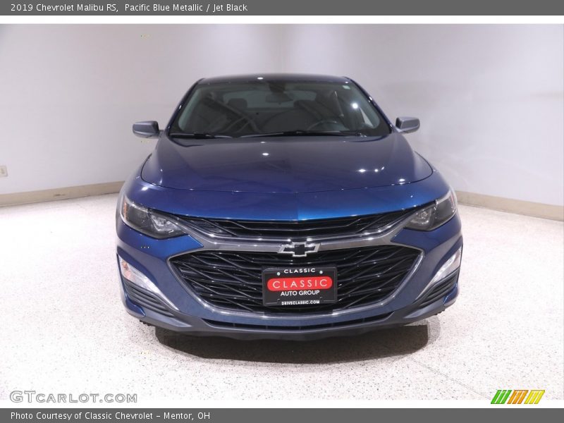 Pacific Blue Metallic / Jet Black 2019 Chevrolet Malibu RS
