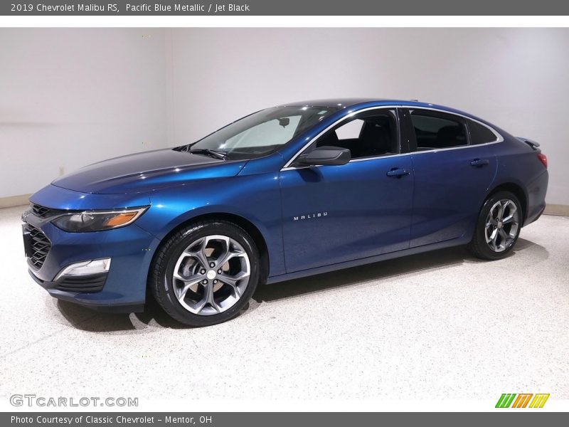 Pacific Blue Metallic / Jet Black 2019 Chevrolet Malibu RS