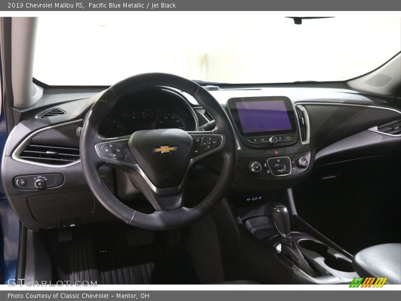 Pacific Blue Metallic / Jet Black 2019 Chevrolet Malibu RS
