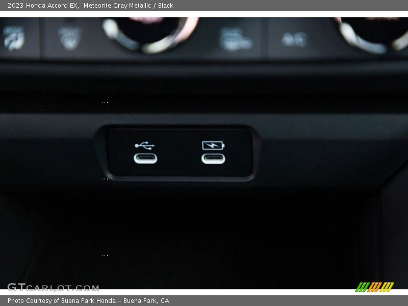 Meteorite Gray Metallic / Black 2023 Honda Accord EX