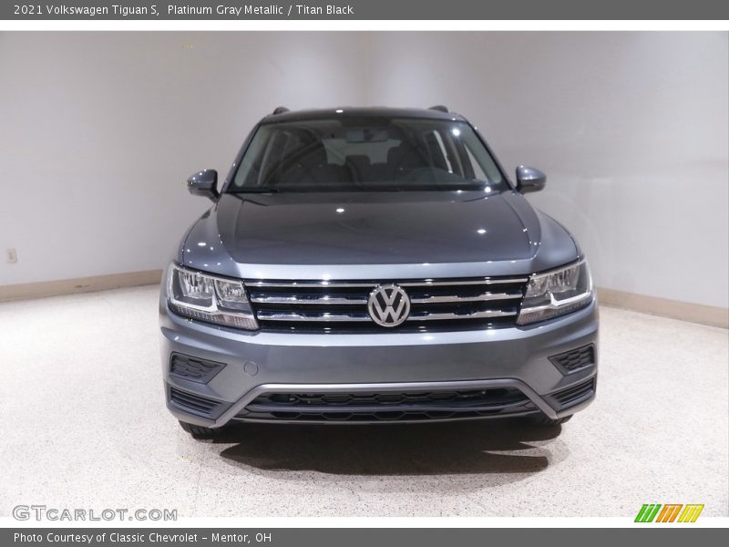 Platinum Gray Metallic / Titan Black 2021 Volkswagen Tiguan S