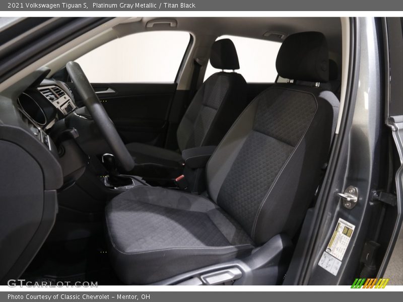 Platinum Gray Metallic / Titan Black 2021 Volkswagen Tiguan S
