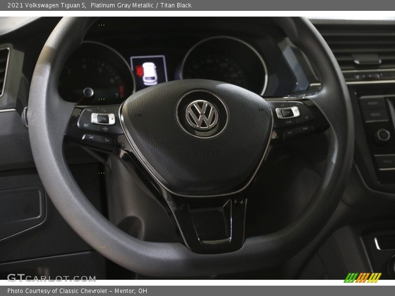 Platinum Gray Metallic / Titan Black 2021 Volkswagen Tiguan S