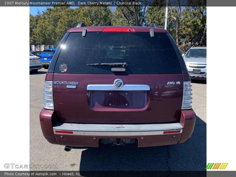 Dark Cherry Metallic / Charcoal Black 2007 Mercury Mountaineer Premier AWD