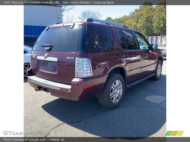 Dark Cherry Metallic / Charcoal Black 2007 Mercury Mountaineer Premier AWD