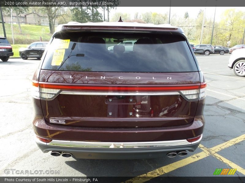 Burgundy Velvet / Ebony 2020 Lincoln Aviator Reserve AWD