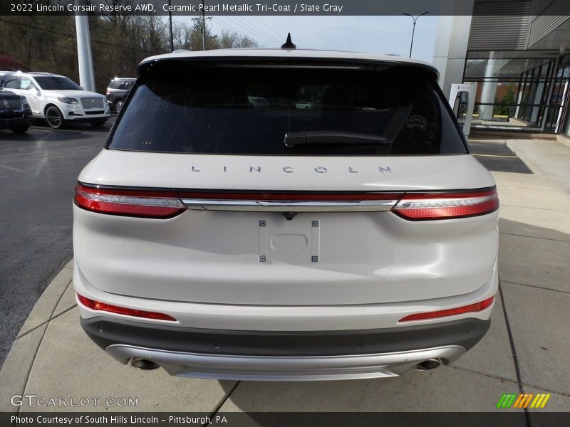 Ceramic Pearl Metallic Tri-Coat / Slate Gray 2022 Lincoln Corsair Reserve AWD