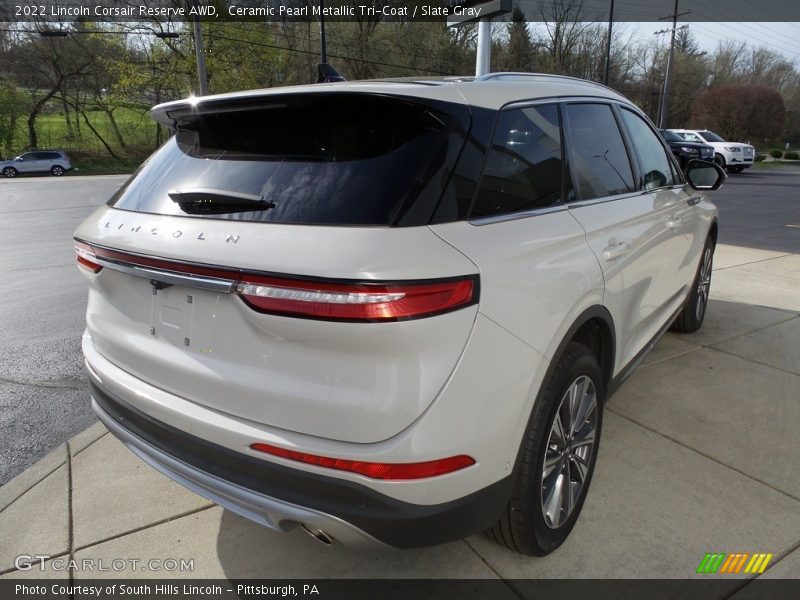 Ceramic Pearl Metallic Tri-Coat / Slate Gray 2022 Lincoln Corsair Reserve AWD