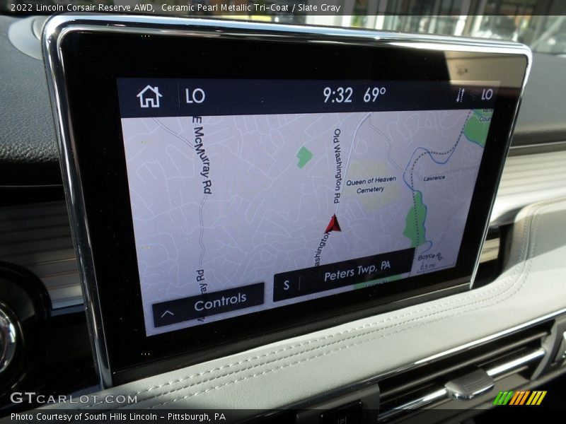Navigation of 2022 Corsair Reserve AWD