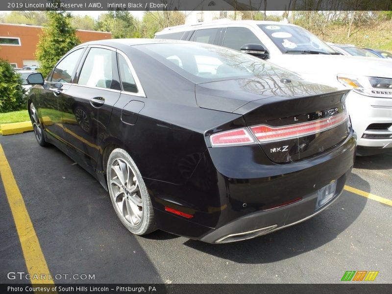 Infinite Black / Ebony 2019 Lincoln MKZ Reserve I AWD