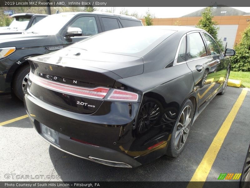 Infinite Black / Ebony 2019 Lincoln MKZ Reserve I AWD