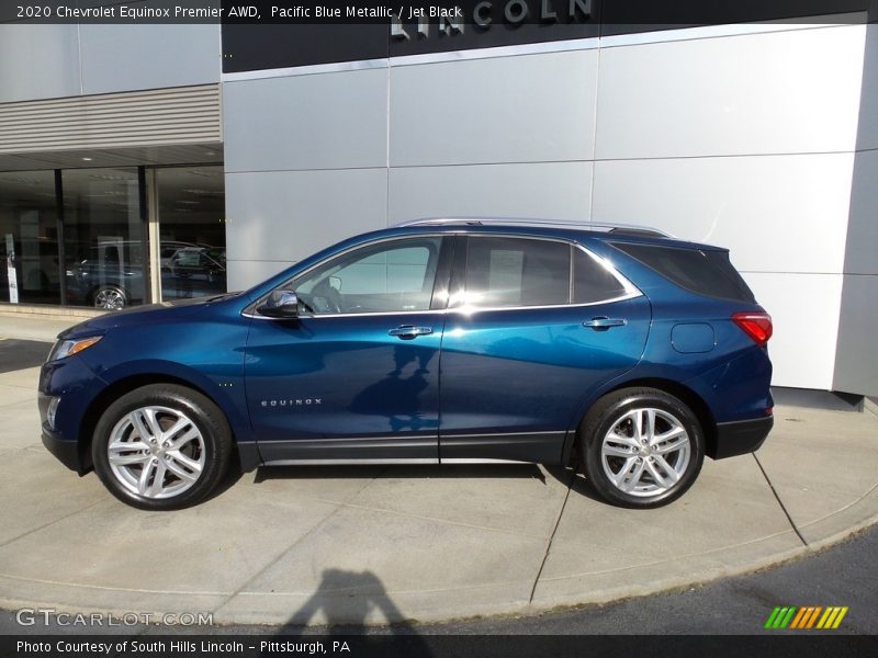 Pacific Blue Metallic / Jet Black 2020 Chevrolet Equinox Premier AWD