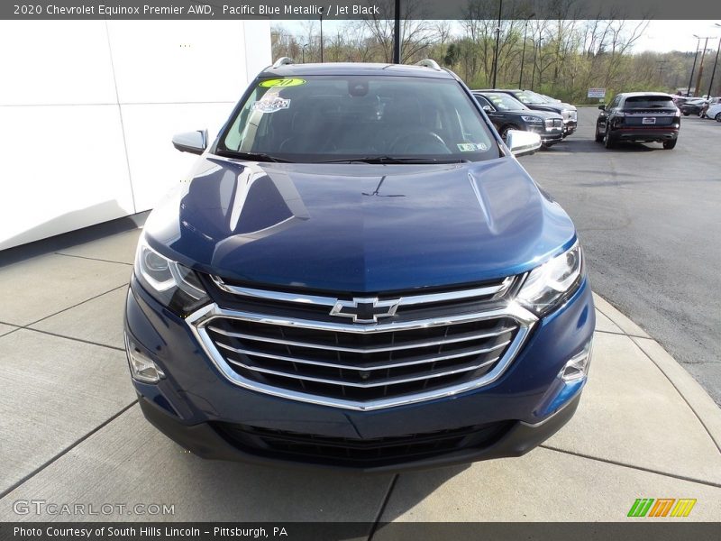 Pacific Blue Metallic / Jet Black 2020 Chevrolet Equinox Premier AWD