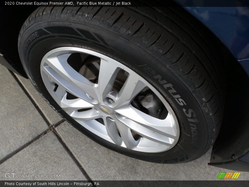 Pacific Blue Metallic / Jet Black 2020 Chevrolet Equinox Premier AWD