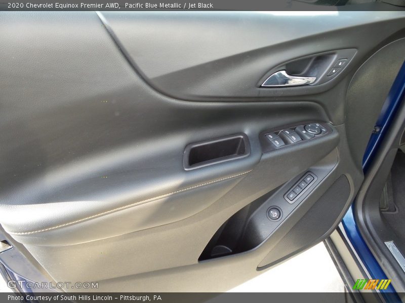 Pacific Blue Metallic / Jet Black 2020 Chevrolet Equinox Premier AWD