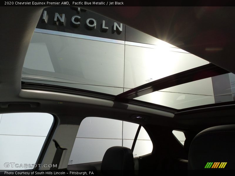 Pacific Blue Metallic / Jet Black 2020 Chevrolet Equinox Premier AWD