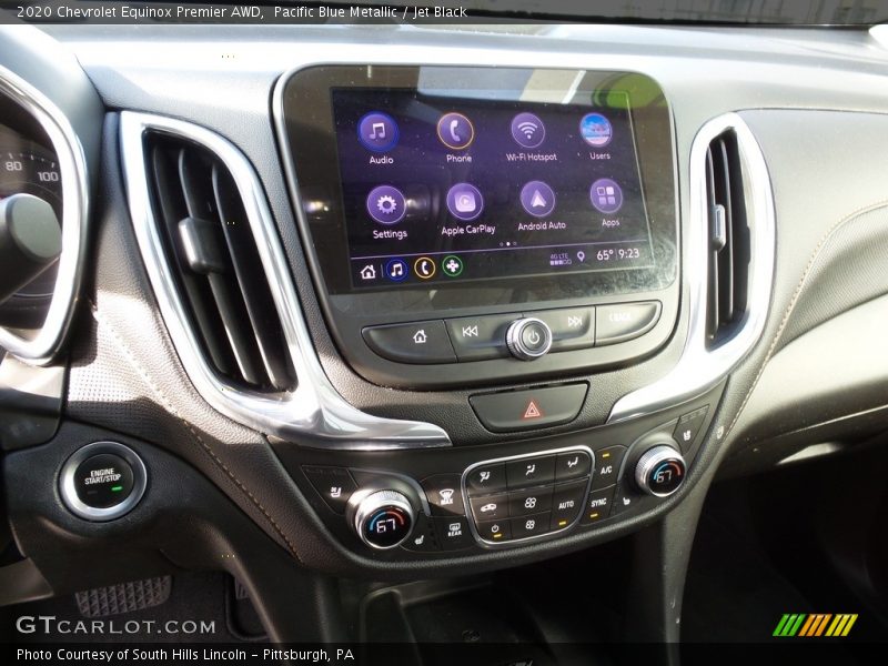 Pacific Blue Metallic / Jet Black 2020 Chevrolet Equinox Premier AWD