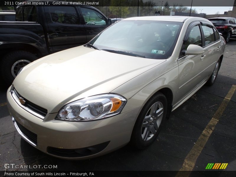 Gold Mist Metallic / Neutral 2011 Chevrolet Impala LT