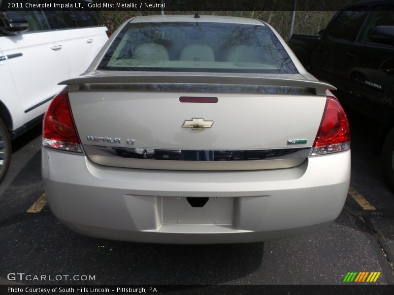 Gold Mist Metallic / Neutral 2011 Chevrolet Impala LT