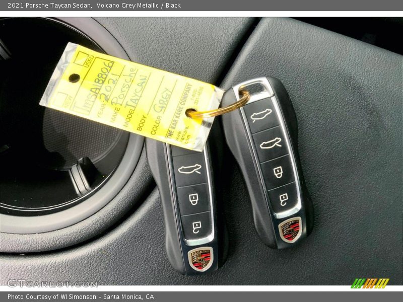 Keys of 2021 Taycan Sedan