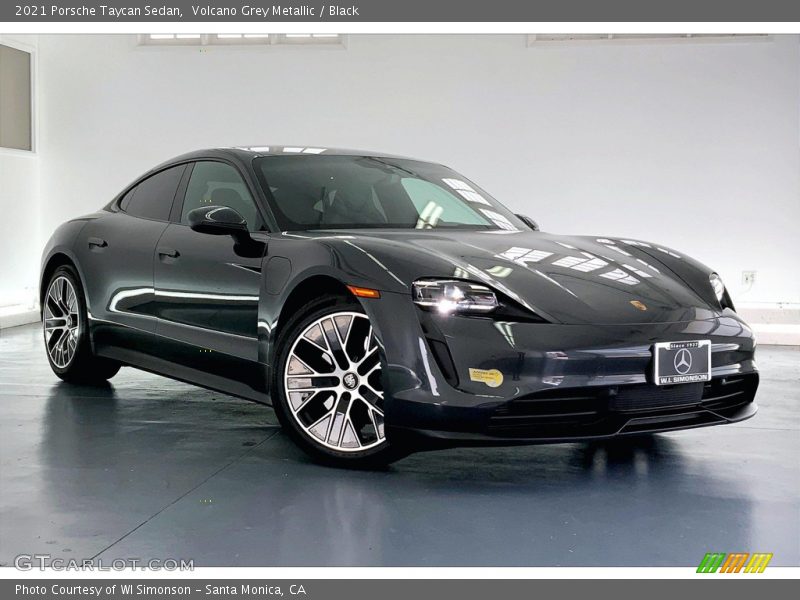 Front 3/4 View of 2021 Taycan Sedan