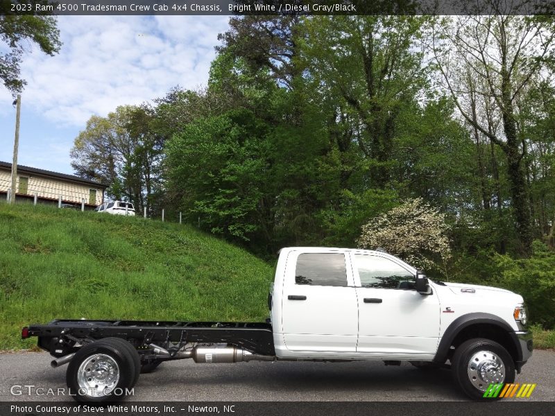 Bright White / Diesel Gray/Black 2023 Ram 4500 Tradesman Crew Cab 4x4 Chassis