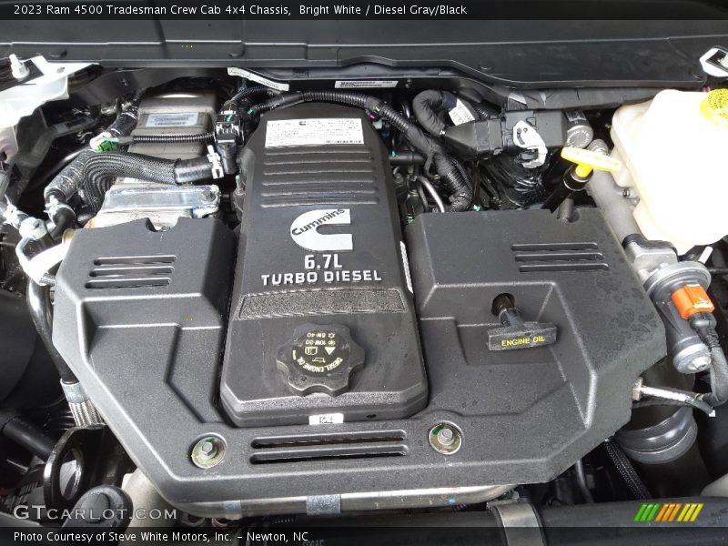 Bright White / Diesel Gray/Black 2023 Ram 4500 Tradesman Crew Cab 4x4 Chassis