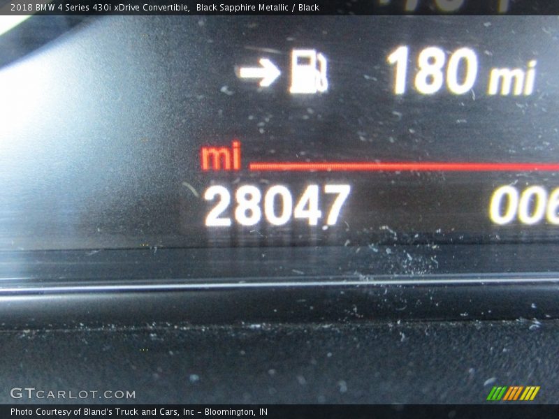 Black Sapphire Metallic / Black 2018 BMW 4 Series 430i xDrive Convertible
