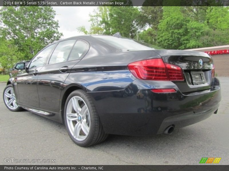 Carbon Black Metallic / Venetian Beige 2014 BMW 5 Series 535i Sedan