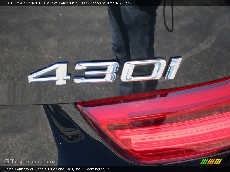 Black Sapphire Metallic / Black 2018 BMW 4 Series 430i xDrive Convertible