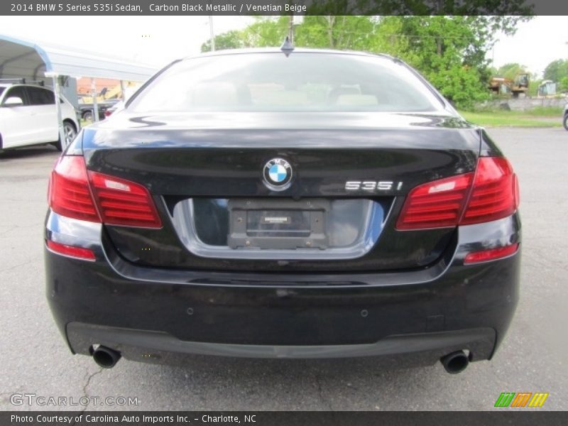 Carbon Black Metallic / Venetian Beige 2014 BMW 5 Series 535i Sedan