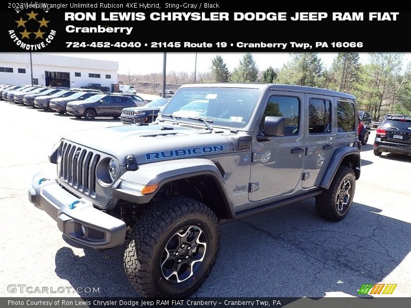 Sting-Gray / Black 2023 Jeep Wrangler Unlimited Rubicon 4XE Hybrid