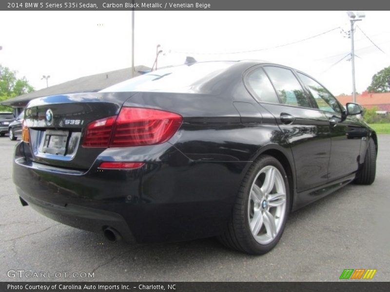 Carbon Black Metallic / Venetian Beige 2014 BMW 5 Series 535i Sedan