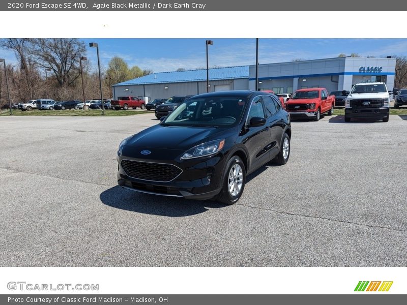 Agate Black Metallic / Dark Earth Gray 2020 Ford Escape SE 4WD