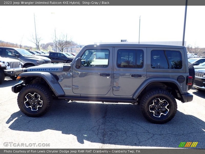 Sting-Gray / Black 2023 Jeep Wrangler Unlimited Rubicon 4XE Hybrid