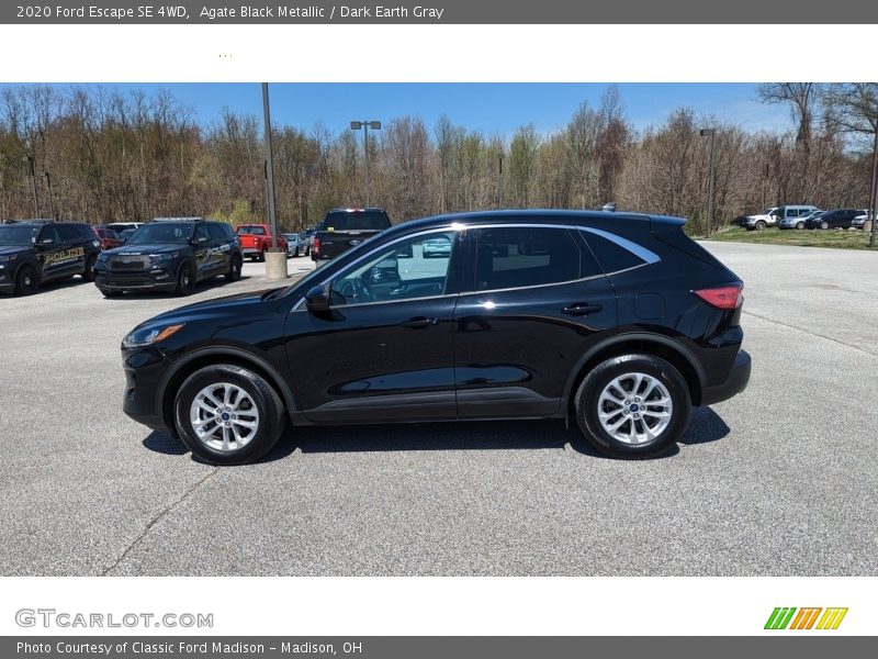 Agate Black Metallic / Dark Earth Gray 2020 Ford Escape SE 4WD