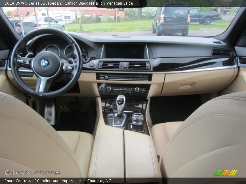 Carbon Black Metallic / Venetian Beige 2014 BMW 5 Series 535i Sedan