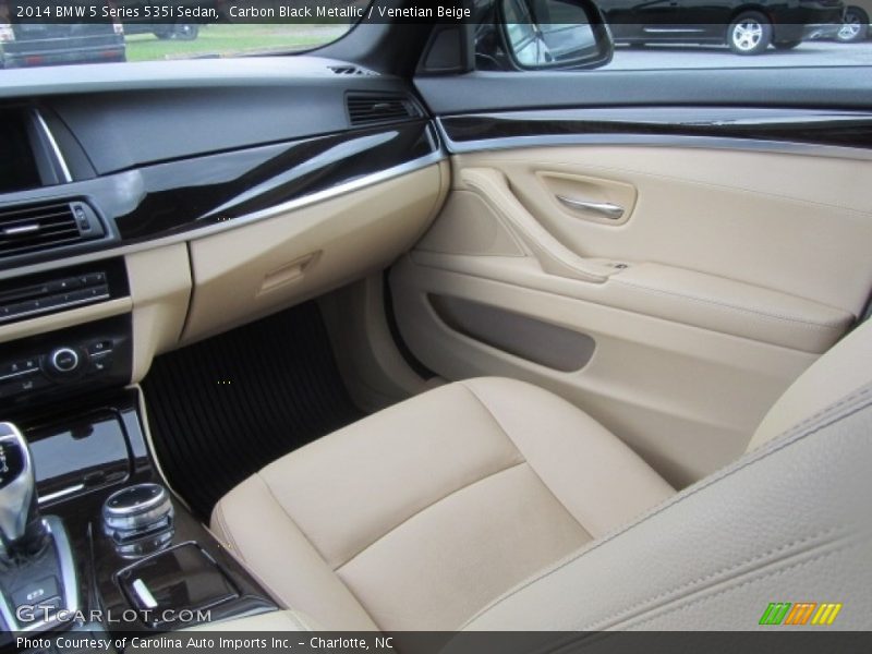 Carbon Black Metallic / Venetian Beige 2014 BMW 5 Series 535i Sedan