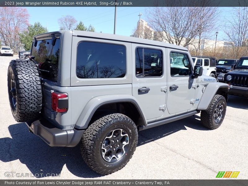 Sting-Gray / Black 2023 Jeep Wrangler Unlimited Rubicon 4XE Hybrid