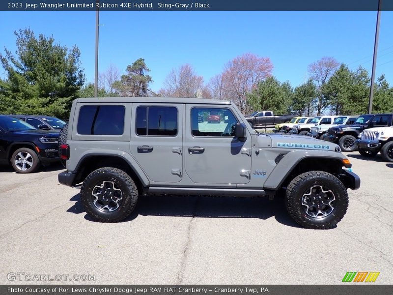 Sting-Gray / Black 2023 Jeep Wrangler Unlimited Rubicon 4XE Hybrid