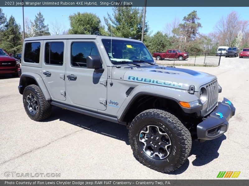 Sting-Gray / Black 2023 Jeep Wrangler Unlimited Rubicon 4XE Hybrid