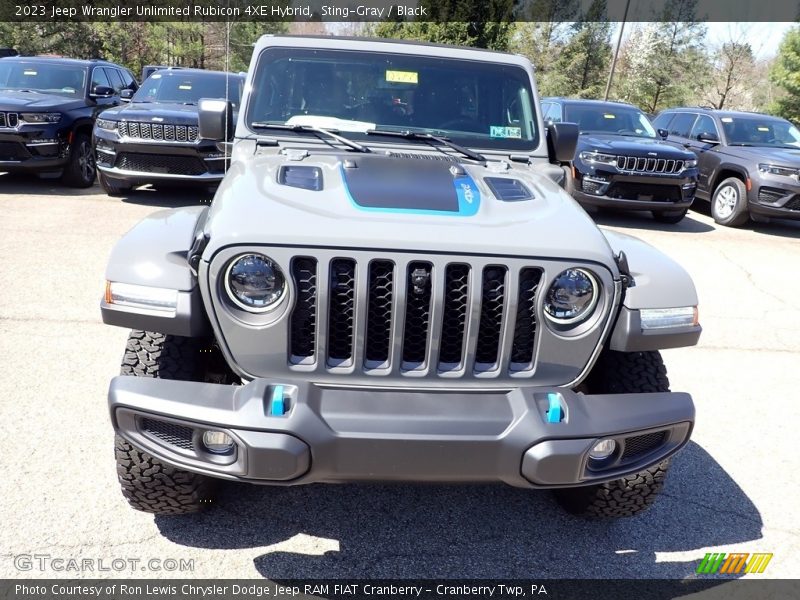 Sting-Gray / Black 2023 Jeep Wrangler Unlimited Rubicon 4XE Hybrid