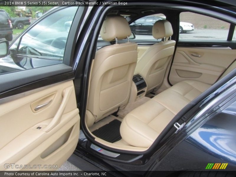 Carbon Black Metallic / Venetian Beige 2014 BMW 5 Series 535i Sedan