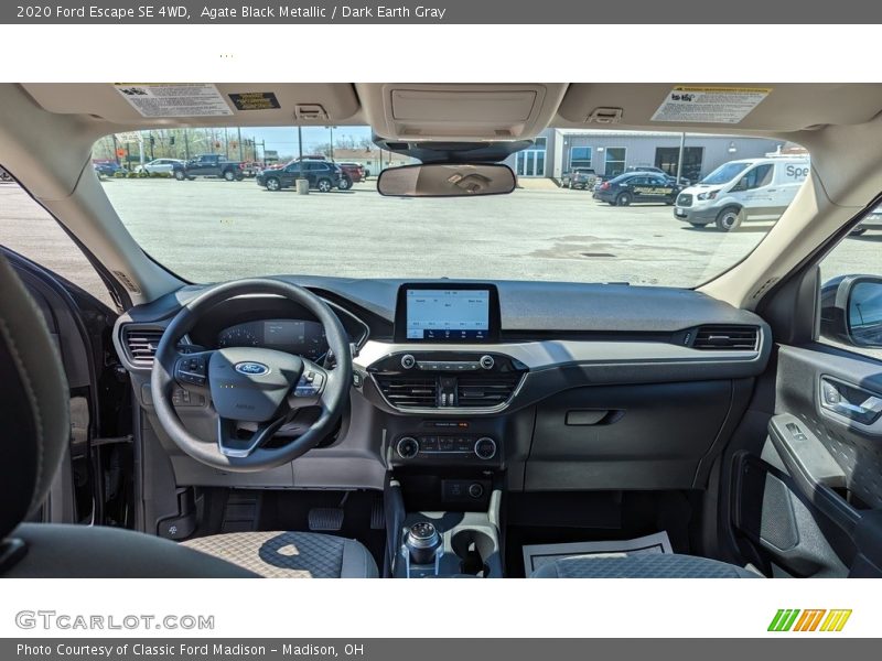 Agate Black Metallic / Dark Earth Gray 2020 Ford Escape SE 4WD
