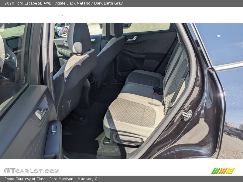Agate Black Metallic / Dark Earth Gray 2020 Ford Escape SE 4WD